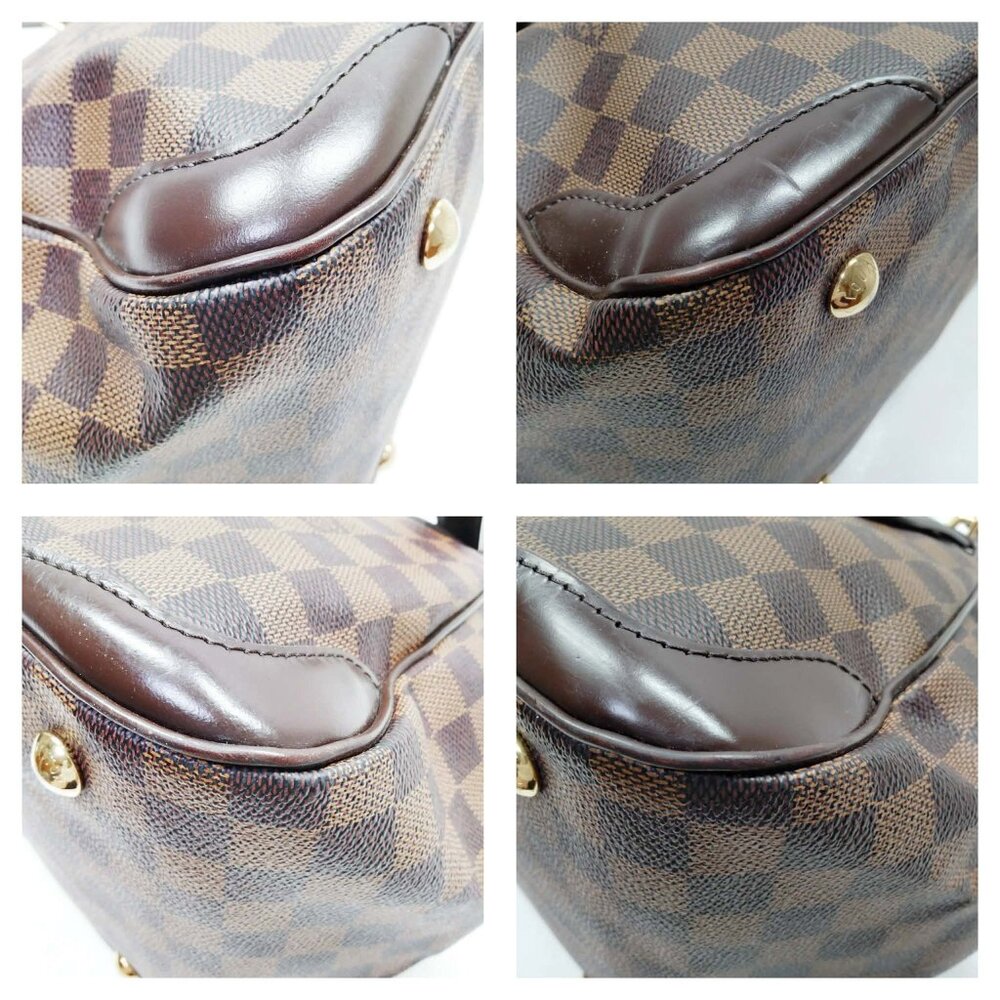 Louis Vuitton Verona MM Damier Ebene Handbag LV Brown Checkered Shoulder Bag - Picture 7 of 16